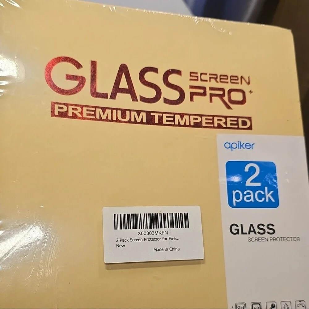 New Amazon Fire Tablet apiker Pro Tempered Glass Screen Protector 10.1 2-Pack
